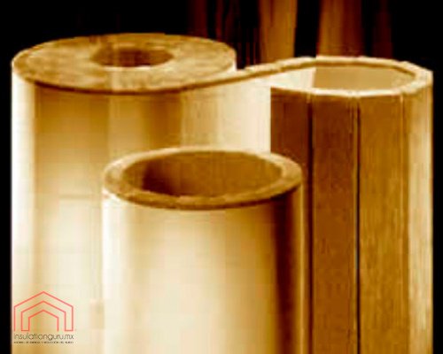 Aislamiento térmico de lana mineral (lana de roca) para tuberías